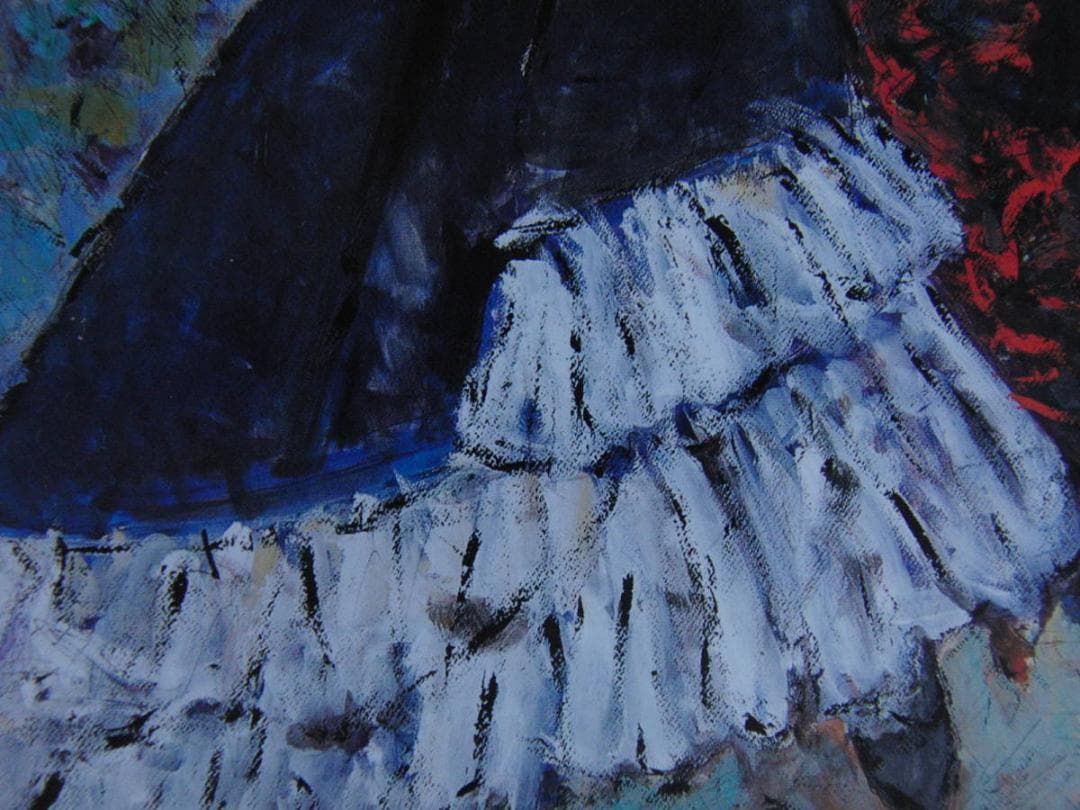 岸ひろ子、【たをやかな刻】、希少な額装用画集より、新品額装付