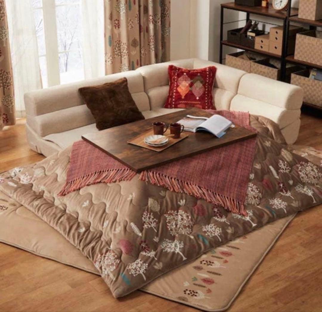 【仙台引き取り】ニトリ　リビングこたつ　ヴィンテージBR リビングこたつ(フロットR 105 VBR) | ニトリネット【公式】 家具