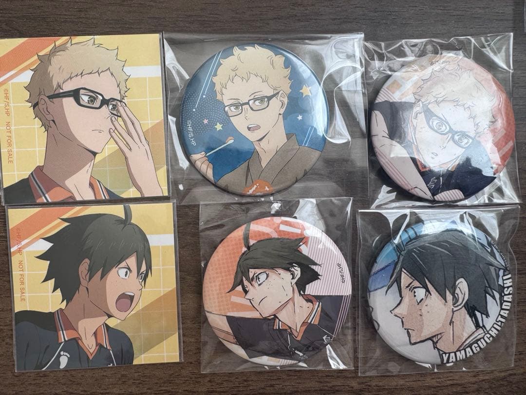 ハイキュー!! 月島蛍 山口忠 缶バッジ ステッカー - メルカリ