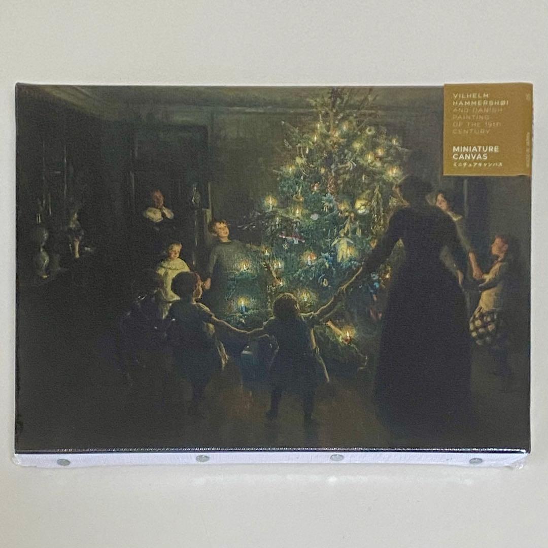 ハマスホイとデンマーク絵画展 ミニチュアキャンバス　きよしこの夜 1579517145748_edb8b9f46eca6bd8