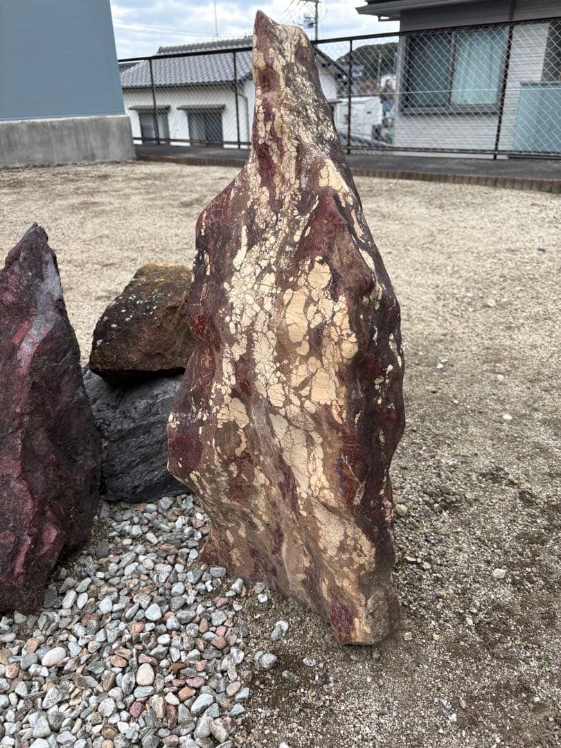 引き取り限定　天然石　庭石 庭石 割栗石 ブラウン ロックガーデン 石 モカロック 20kg 割栗石 茶色