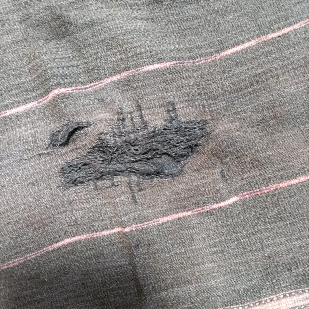 値下《山岳民族、手織古布》(アンテ―ク)肉厚綿、こなれた風合いとセピア色合857