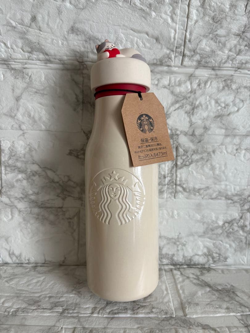 の*の様 スタバ　バレンタイン2025ステンレスロゴボトル473ml スタバ バレンタイン2025ハンドルリッドステンレスボトル473ml - メルカリ