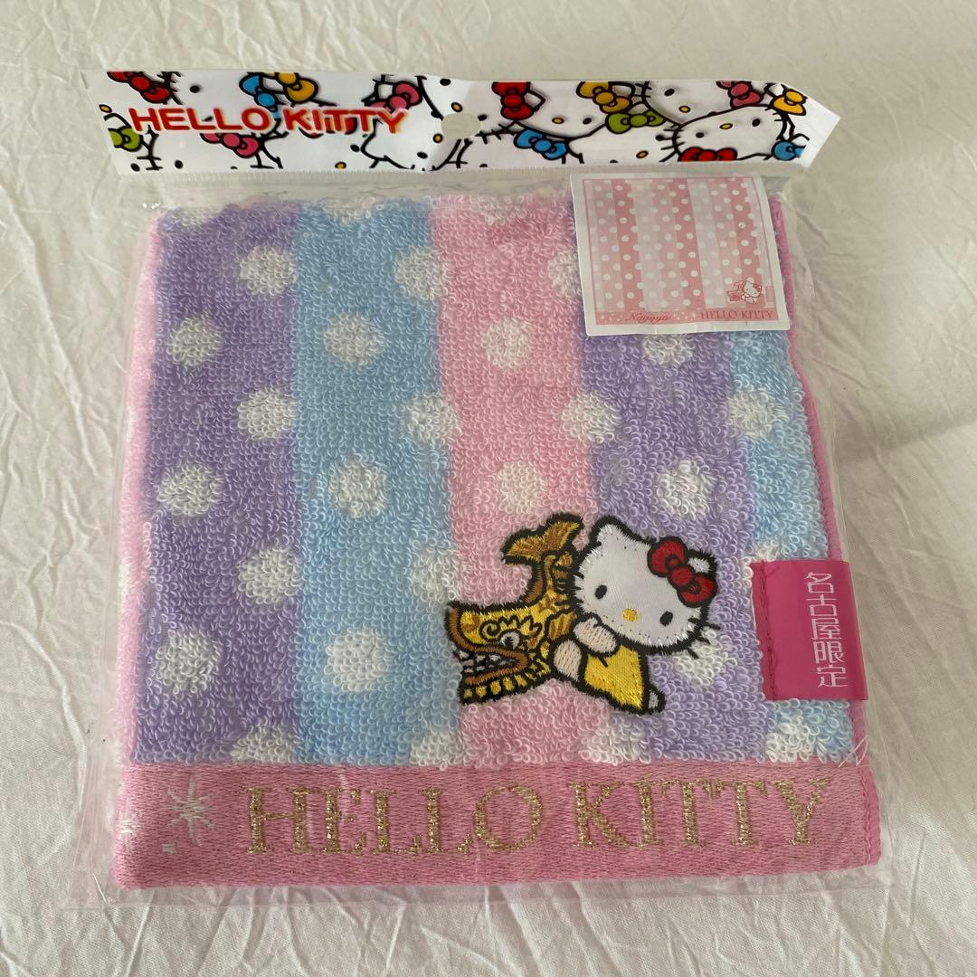 ご当地キティ 根付け ストラップ 名古屋 限定 シャチホコ ハンカチ