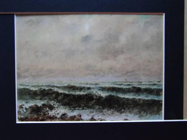 クールペ、秋の海、希少画集画、新品高級額、額装付、状態良好、油彩 風景 楽天市場】油彩画 F6号 島本良平 「爽風 大正池」 真筆 額入り 額装