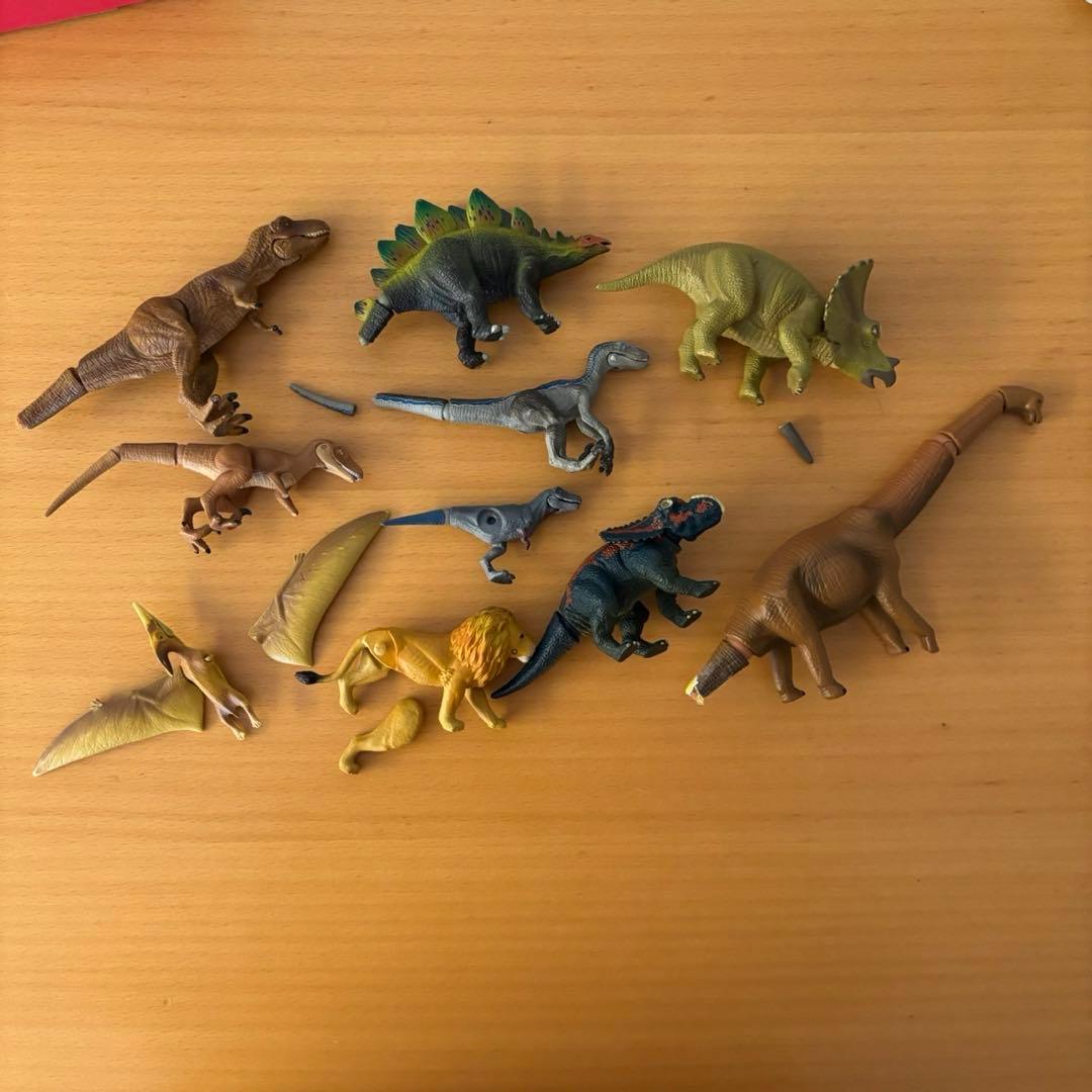 【参考写真、追加商品説明】アニア　まとめ売り 美品》アニア まとめ売り 動物フィギュア カード付き 18点セット＋