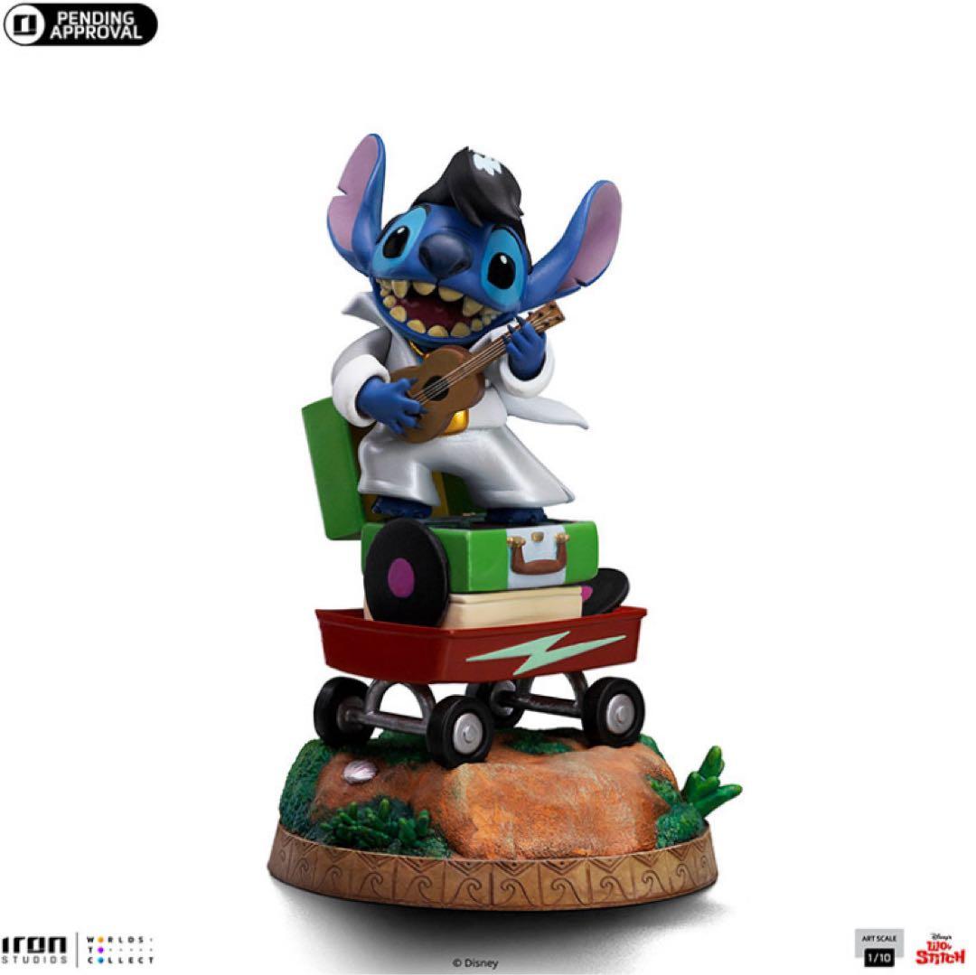【アイアンスタジオスタチュー】　1/10スケール　スティッチ（エルヴィス）新品‼️ Statue Lilo and Stitch Deluxe Disney Classics Art Scale 1/10 Iron
