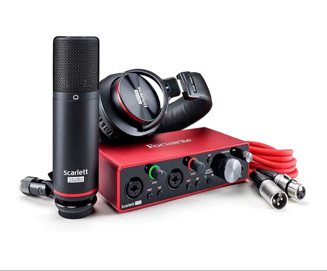 【美品】Focusrite Scarlett Solo 3rd Gen録音セット Focusrite Scarlett Solo Studio 4th Gen Recording Bundle w
