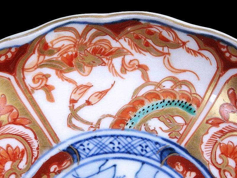 古伊万里 金襴手 鳳凰に龍の図 4寸皿 4枚 D43AS-fbuy5 - メルカリ