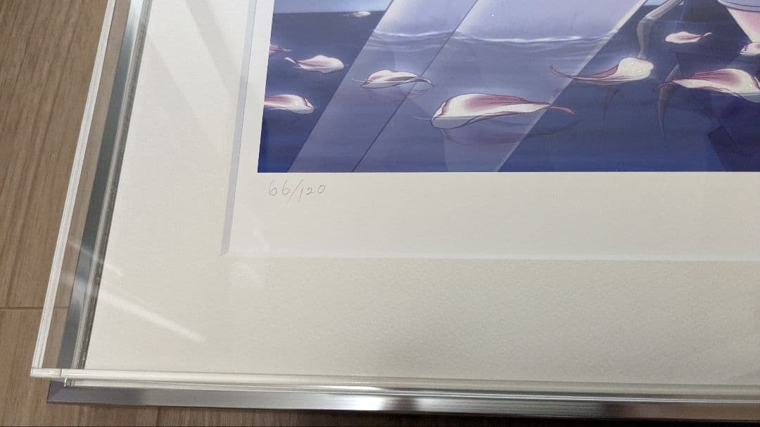 【美品】版画 ミクスドメディア 西又葵 BLUE ANGEL2 66/120