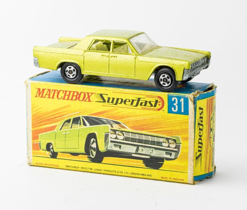 MATCHBOX 70 スパーファースト LINCOLN CONTINENTAL Matchbox Superfast Lincoln Continental white made in Bulgaria 1979