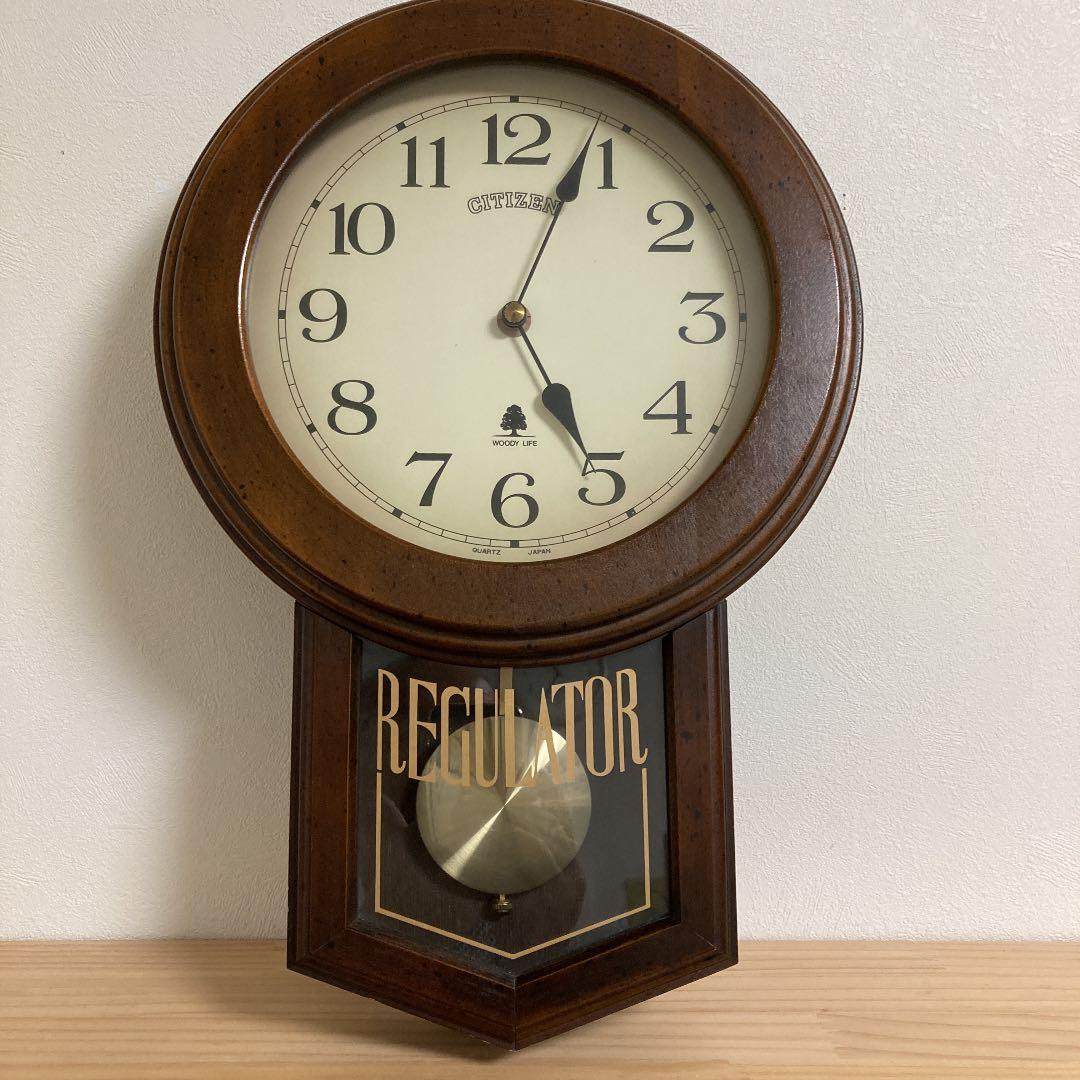 シチズン 掛け時計 レトロ ジャンク - メルカリ