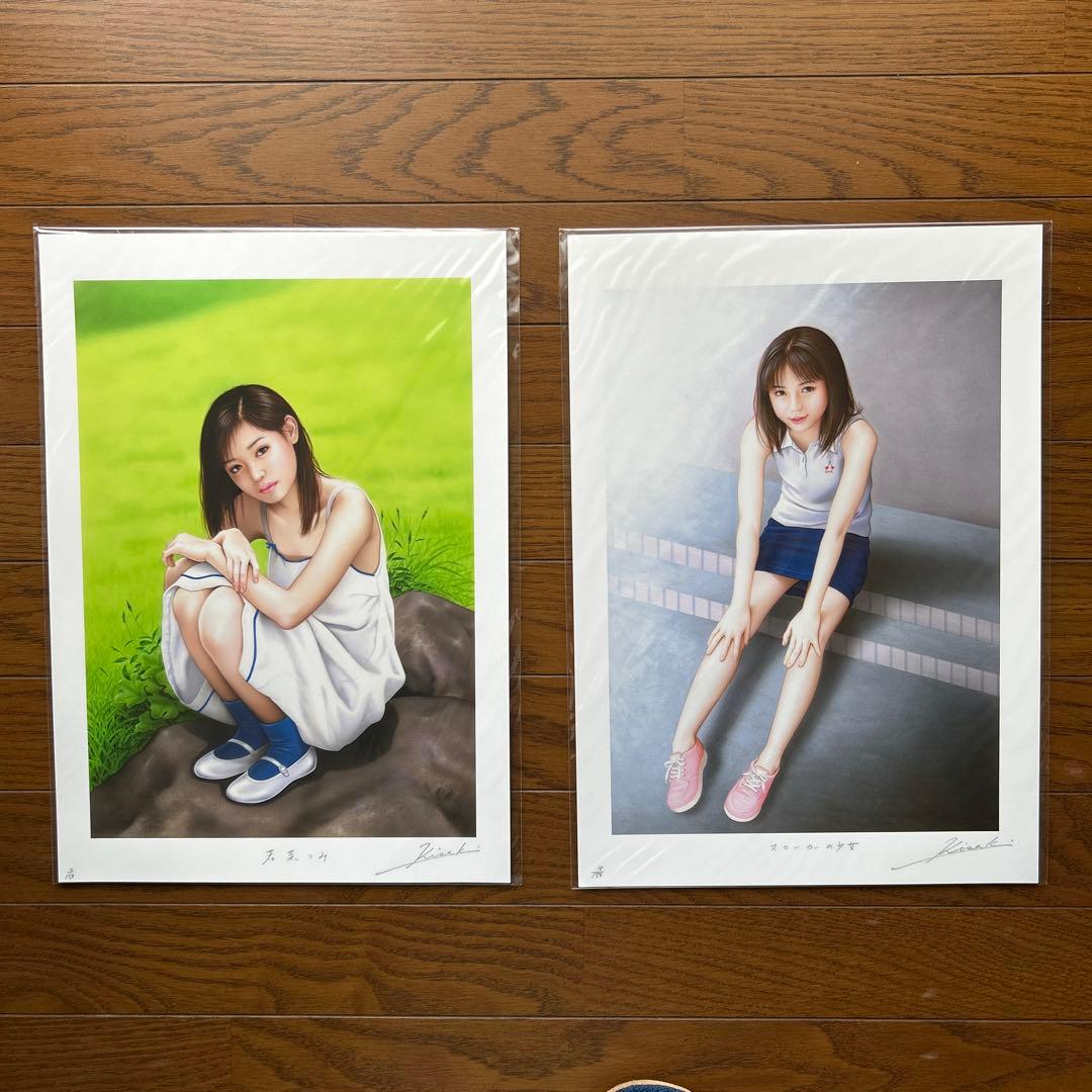 妃耶八 美人画 33点セット売り 作者本人の自筆サイン・エディション