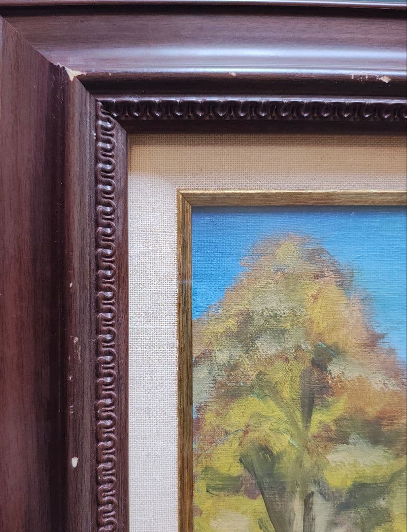 送料込】F30号 大型 油彩額縁 アクリル板 公募展 個展 即発送 搬入