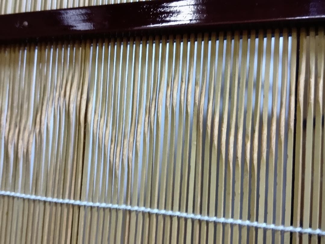 高級溜塗屏風「六瓢」四つ折り 御簾屏風 W47×4曲×H135 - メルカリ