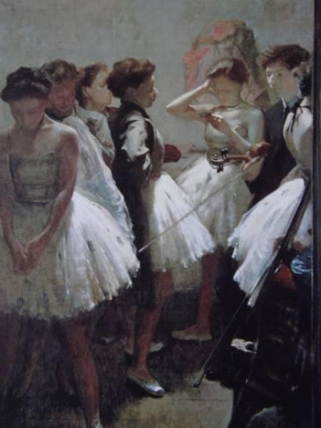 小磯良平、【練習場の踊り子達】、希少な限定額装用画集画、新品高級額