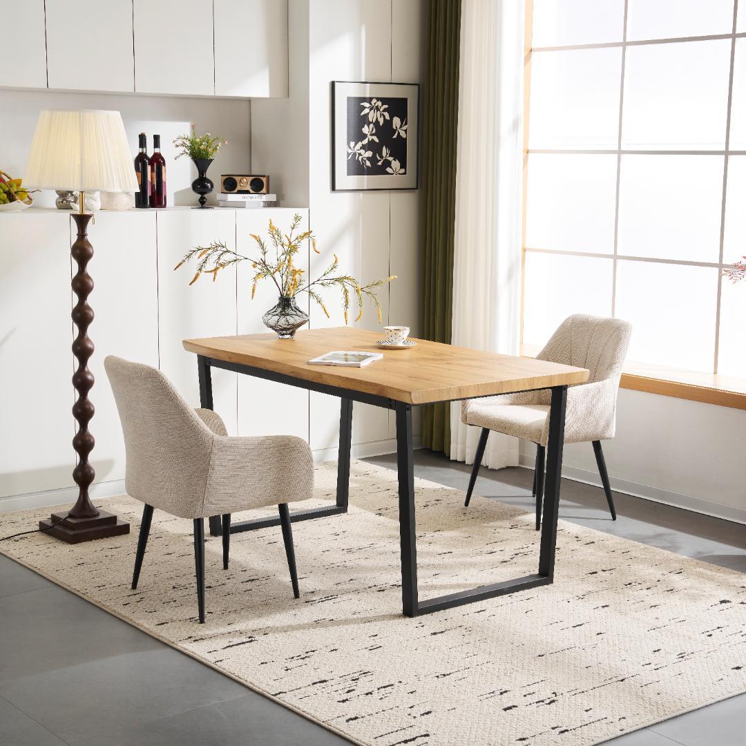 超人気！4人用ダイニングテーブル 食卓 ソリッド ハイエンド　NATURAL タンスのゲン ダイニングテーブル 4人 長方形 135cm 80cm 単品 135×80