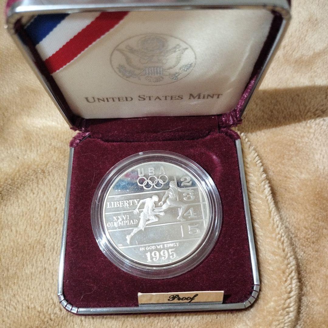 アメリカオリンピック記念銀貨26.73g アメリカ】ロサンゼルスオリンピック記念 1ドル 銀貨 1983［B-0000484