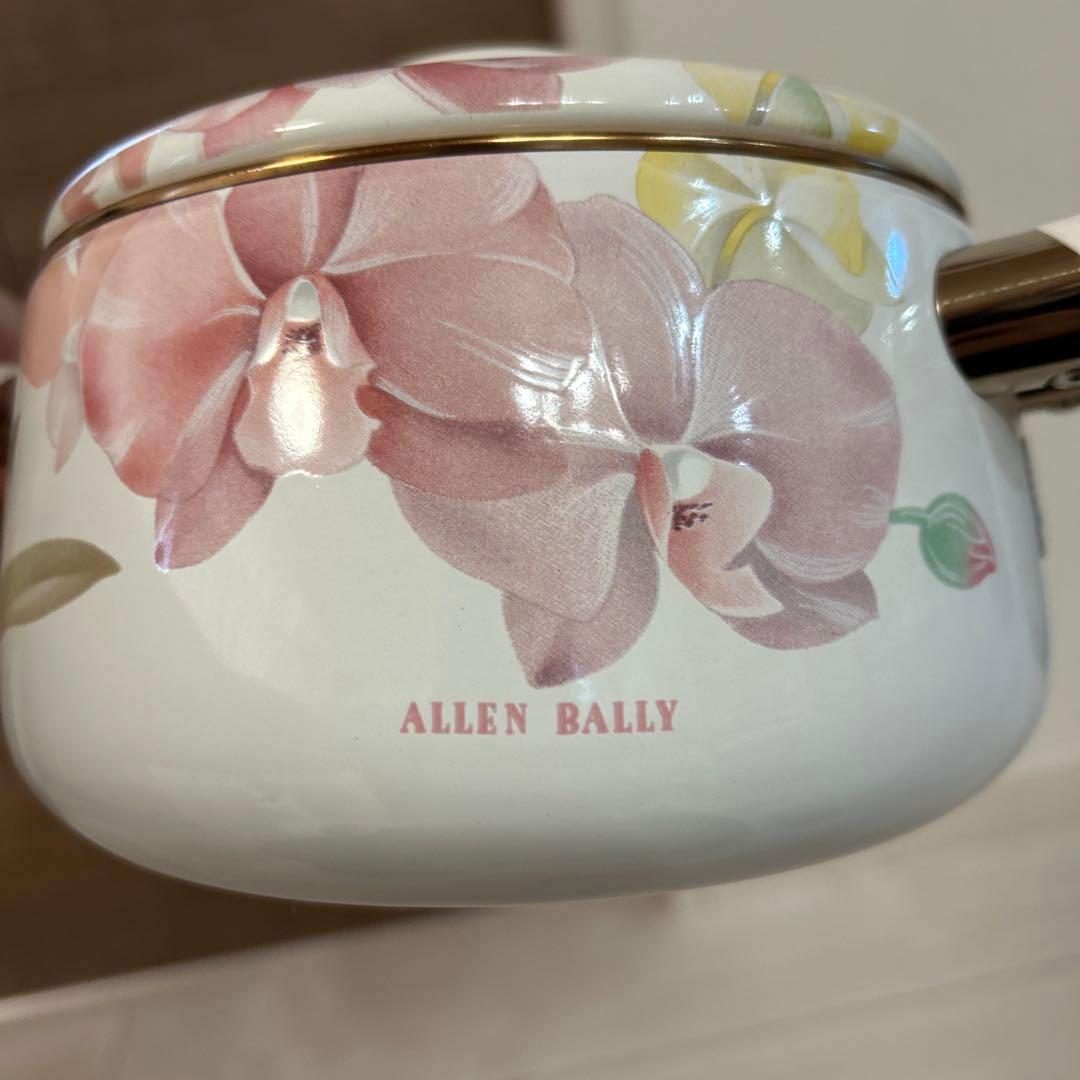 未使用】象印 花柄 ホーロー 両手鍋 ALLEN BALLY 胡蝶蘭 - メルカリ