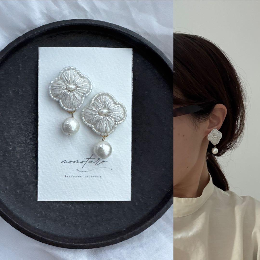 花×パール ミナペルホネン 北欧暮らしの道具店 アトリエナルセ