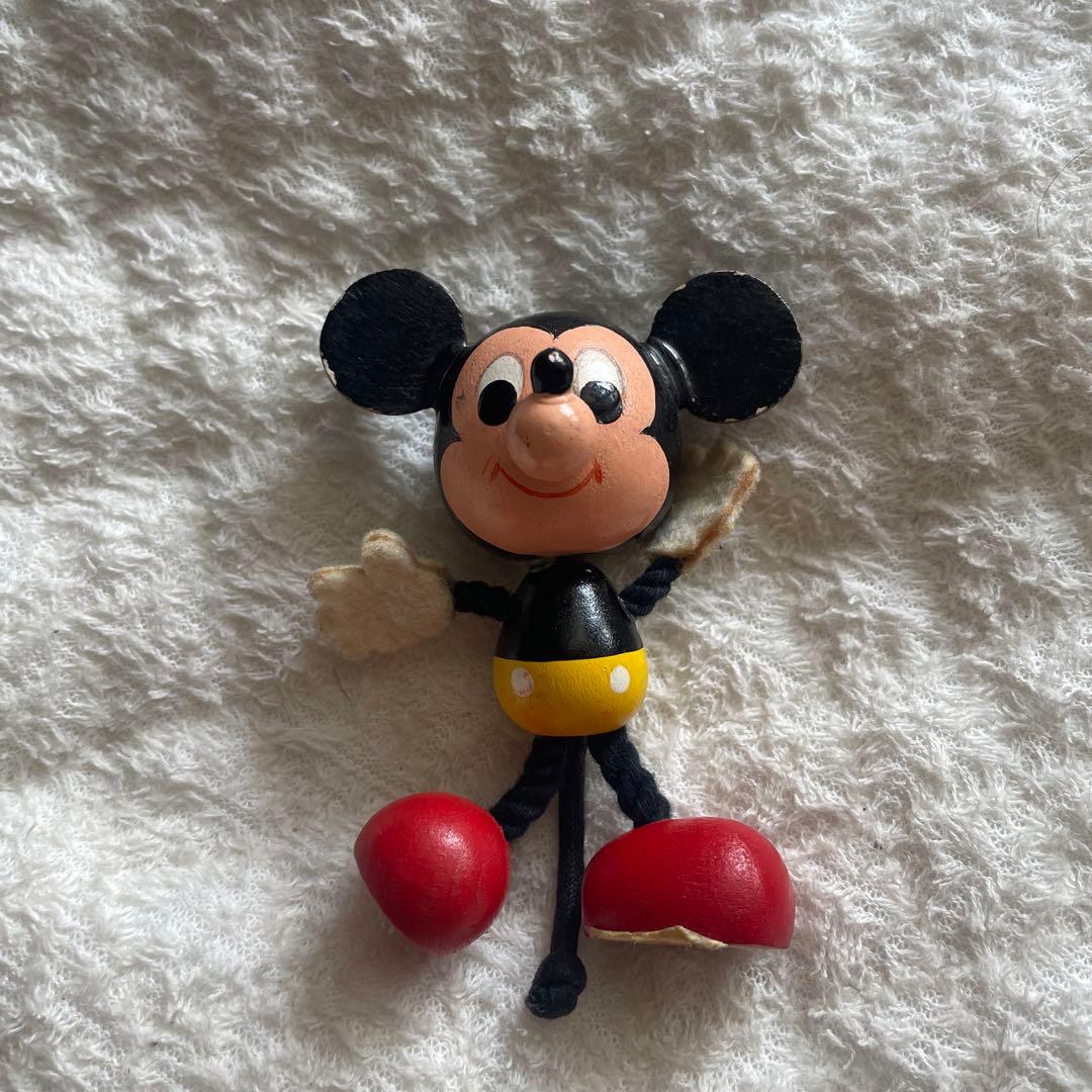 ミッキーマウス　レトロ　お人形 ミッキーマウス&ミニーマウス レトロぜんまい人形 - メルカリ