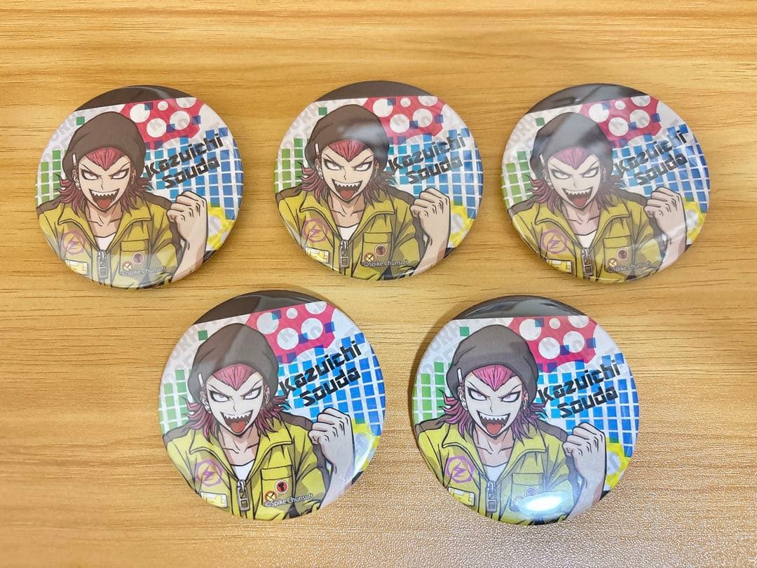 ダンガンロンパ 紀伊国屋　缶バッジ　左右田和一　5点 バースデープリマカロン6個セット2024（左右田和一）【特典缶バッジ