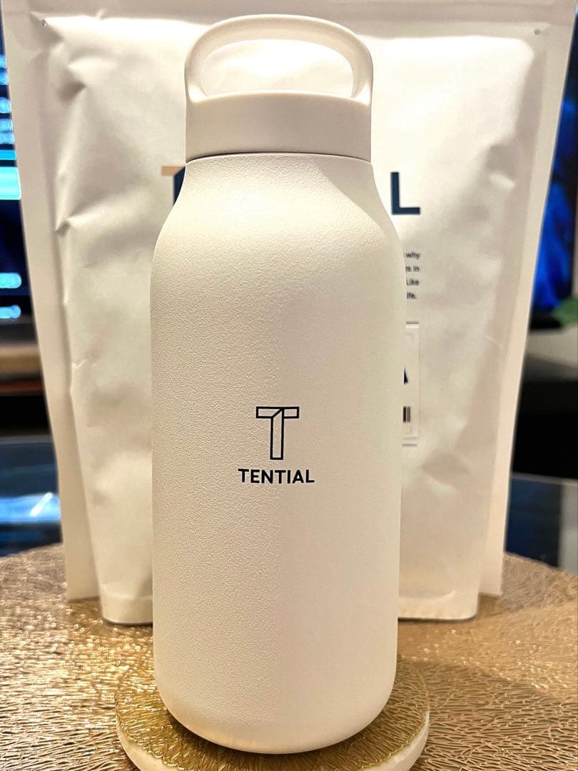 TENTIAL Water Tumbler 水筒 ホワイト 非売品 THERMOS（サーモス） 水筒 500ml ステンレス ワンタッチ 真空断熱
