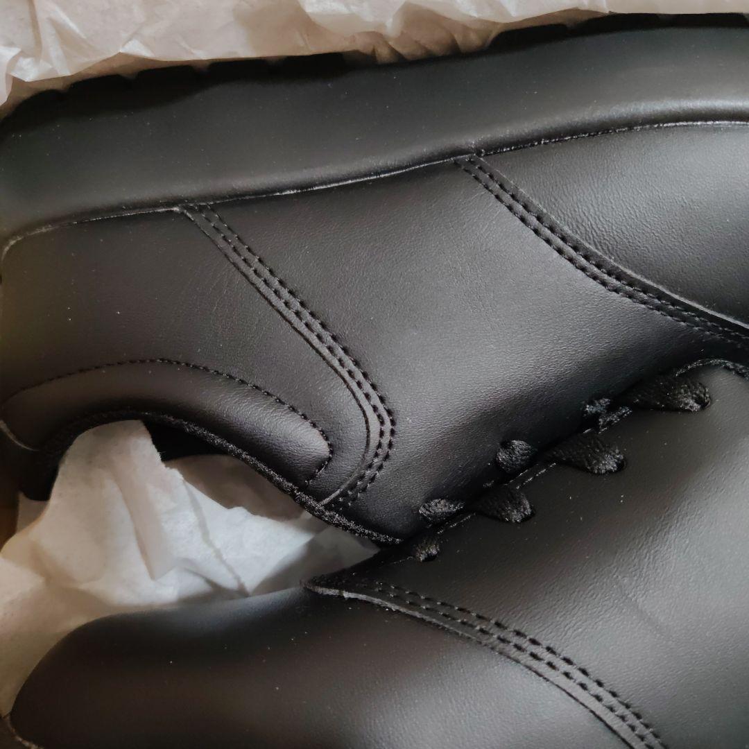 新品 ブラック安全靴 合成皮革 レースアップ ミドリ安全 23.5 - メルカリ