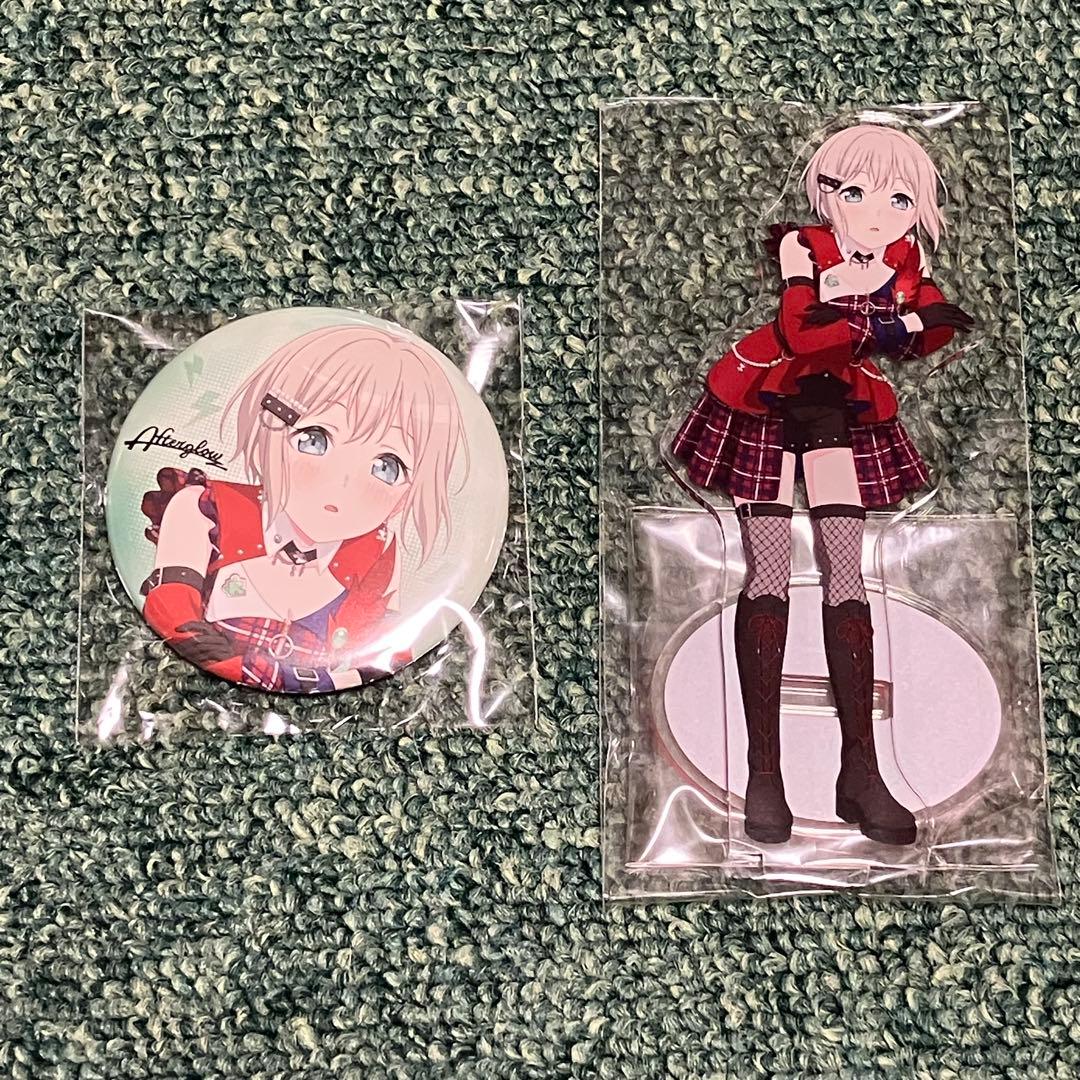 バンドリ 青葉モカ GLOW GOES ON アクリルスタンド 缶バッジ セット