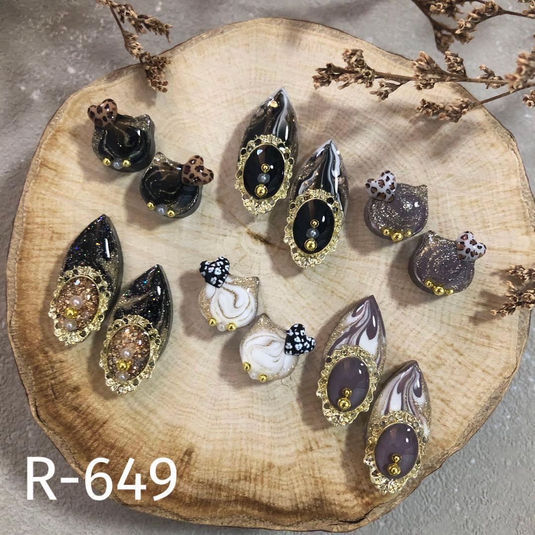 R-649 ✴︎レジン カボション✴︎6種⭐︎⁎⁎⁺˳✧༚:. . レジンカボション』 | デザインにこだわったオリジナル作品をご紹介