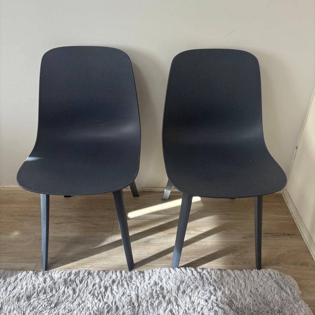 1/20まで IKEA ODGER ダイニングチェア ネイビーブルー　２脚 Amazon｜IKEA ODGER チェア ブルー｜ダイニングチェア オンライン通販