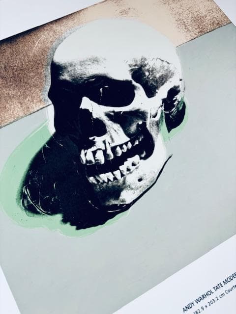 額装品/Skull (white) 1976 exhibition（ウォーホル） - メルカリ