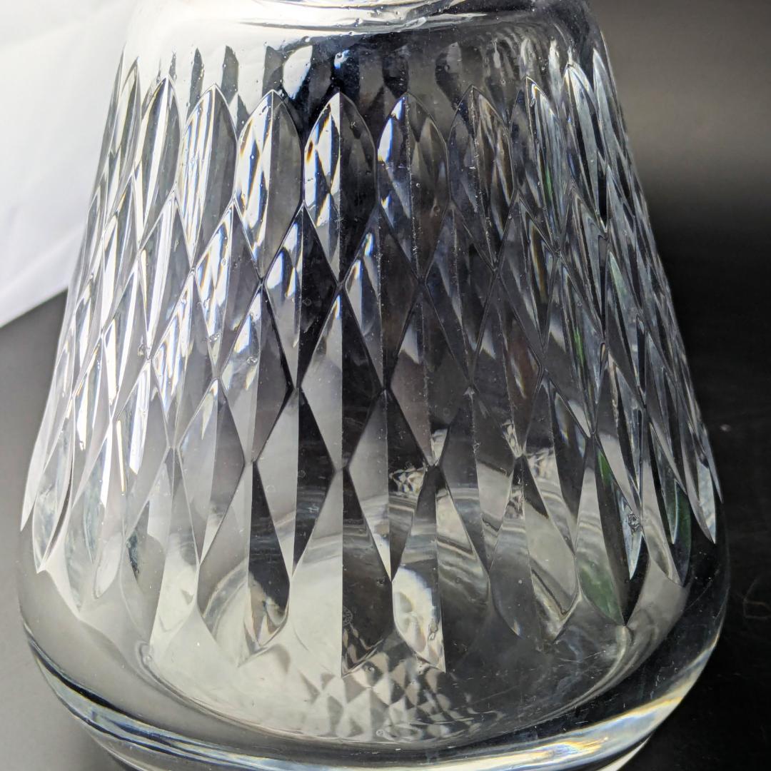 バカラ アルマニャック ダイヤカット デキャンタ 仏ヴィンテージ 刻印