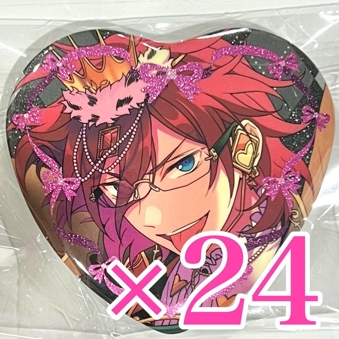 あんスタ ラメキラハート 缶バッジ マルイ ハート缶バッジ 七種茨 GIRA☆デコ】ハート缶バッジ（Rhythm Link／NEW DIMENSION／etc