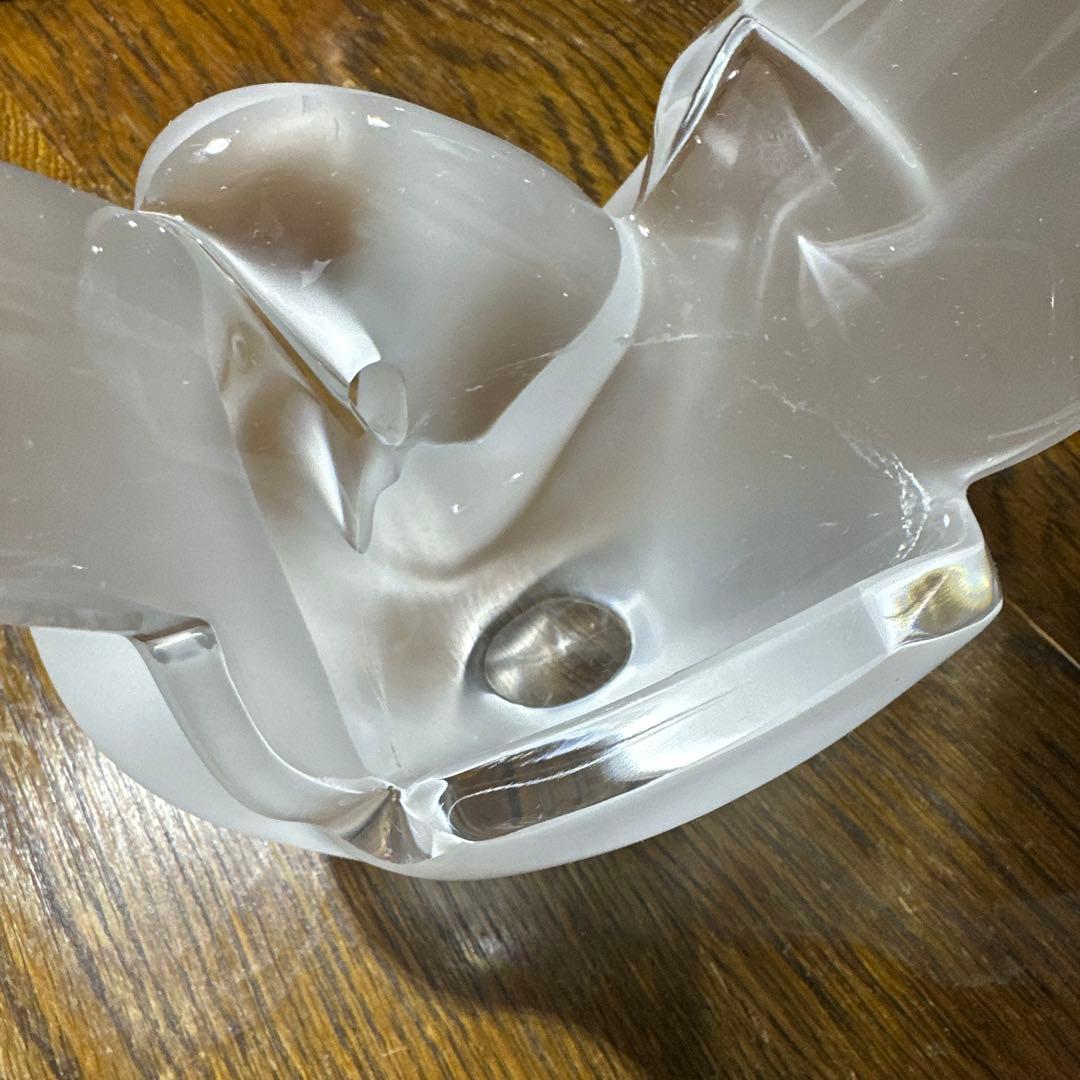 LALIQUE ラリック 花瓶 France 帝国ホテル 鳩 鳥 - メルカリ