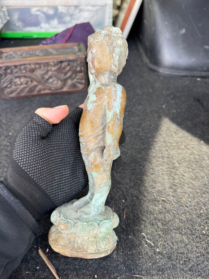 リサイクルFORTへフォロー‼️唐物買取‼️青銅製‼️誕生仏‼️ - メルカリ