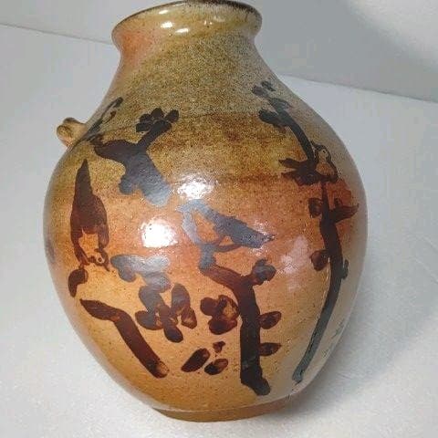 絵 備前 志野　コラボ　壺　藤原 一門 壺