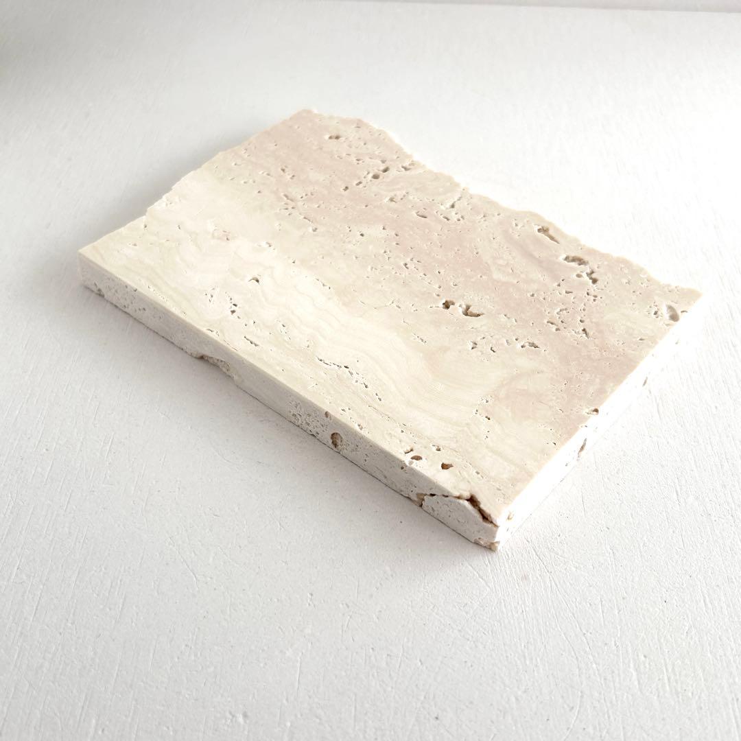 512ロマノトラバーチン（大理石端材プレート） - メルカリ 513ロマノ