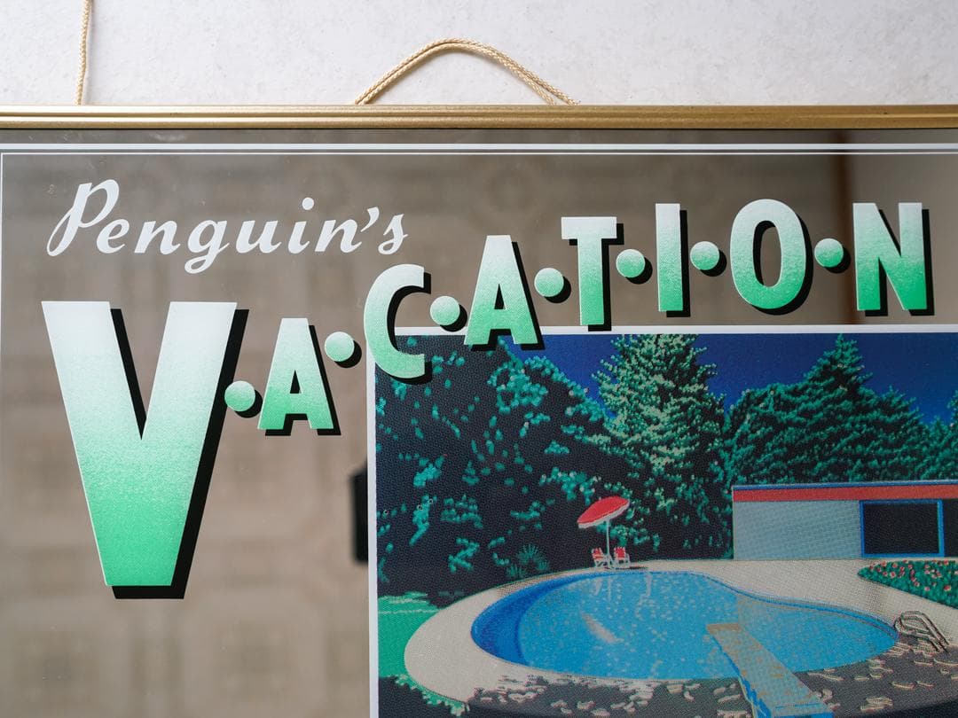 80's 永井博 \"VACATION\" パブミラー ポストモダン