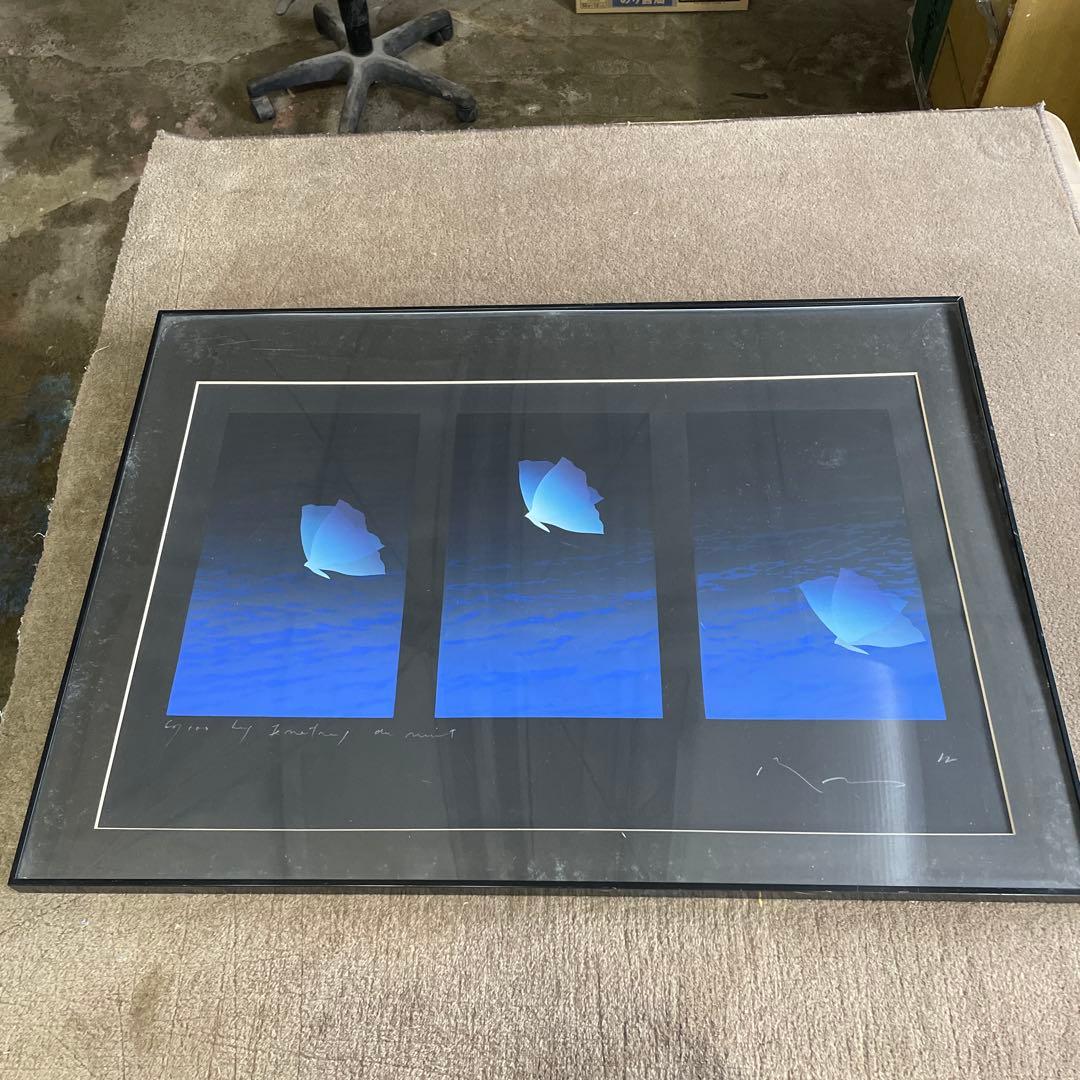 Ｔ*ｙ様 井上公三 夜の窓辺 シルクスクリーン 青ブルー 930cm x 660 2026年最新】井上公三 シルクスクリーンの人気アイテム - メルカリ