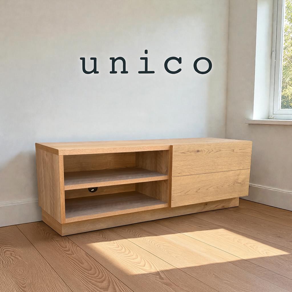 unico ADDAY TVボード 1200 オーク オイル仕上げ UNICO (ウニコ) TVボードW1200 ナチュラル 扉・引き出し付 KIRP(キルプ