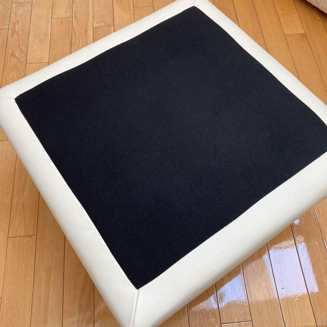 KEYUCA ケユカ オットマン 天然木 皮革 組替 カウチ 本物