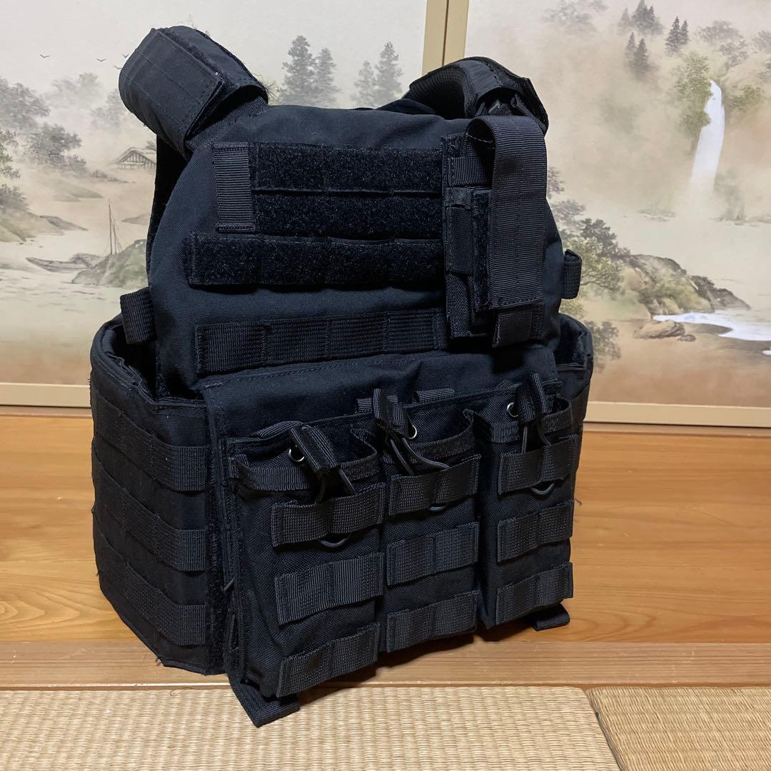 WAS製　プレートキャリアBK +小物 実物 WARRIOR ASSAULT SYSTEMS 軽量 リーコン プレートキャリア M