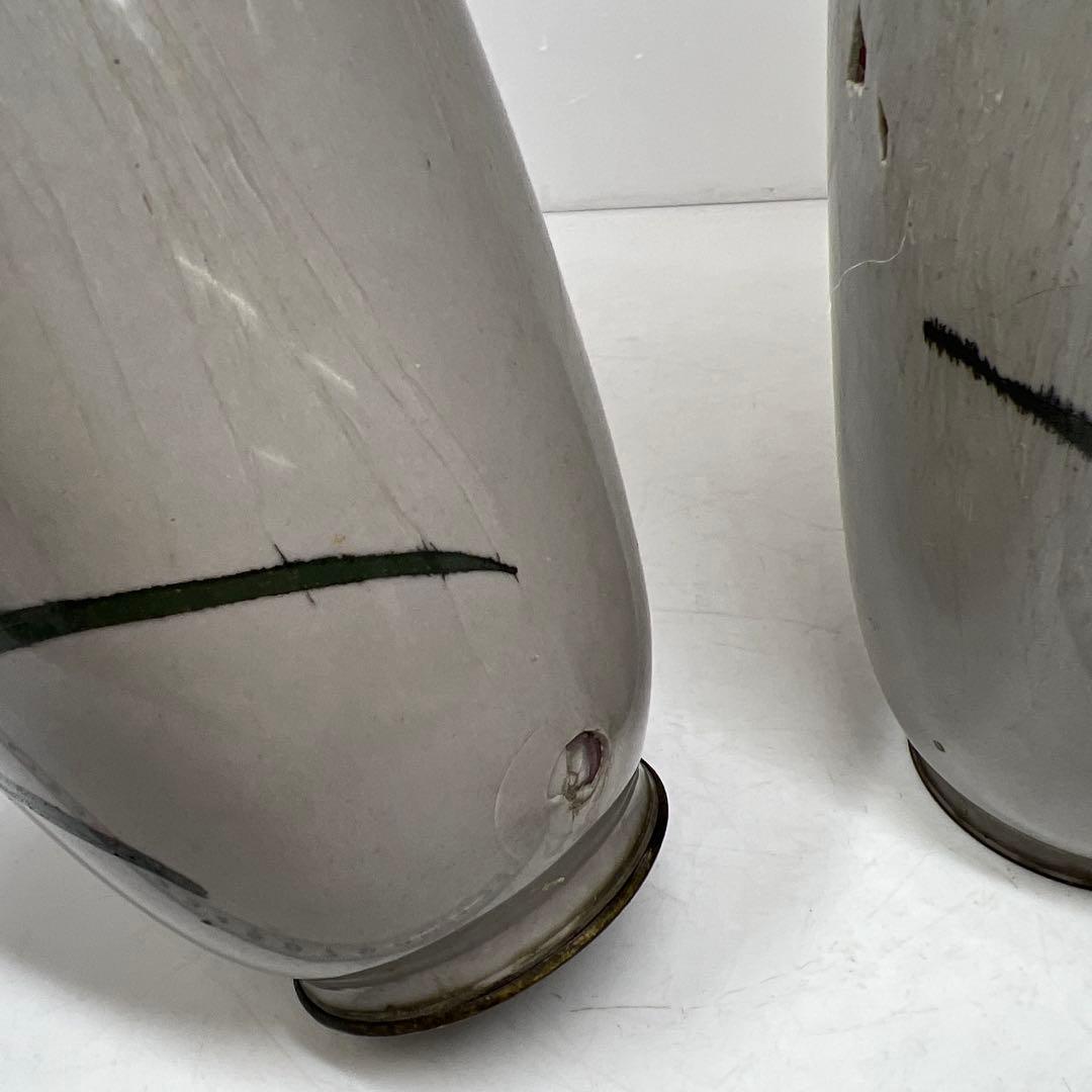 時代 和物七宝一対花瓶 高さ約25㎝ 東Y7-0522②タサコサ - メルカリ