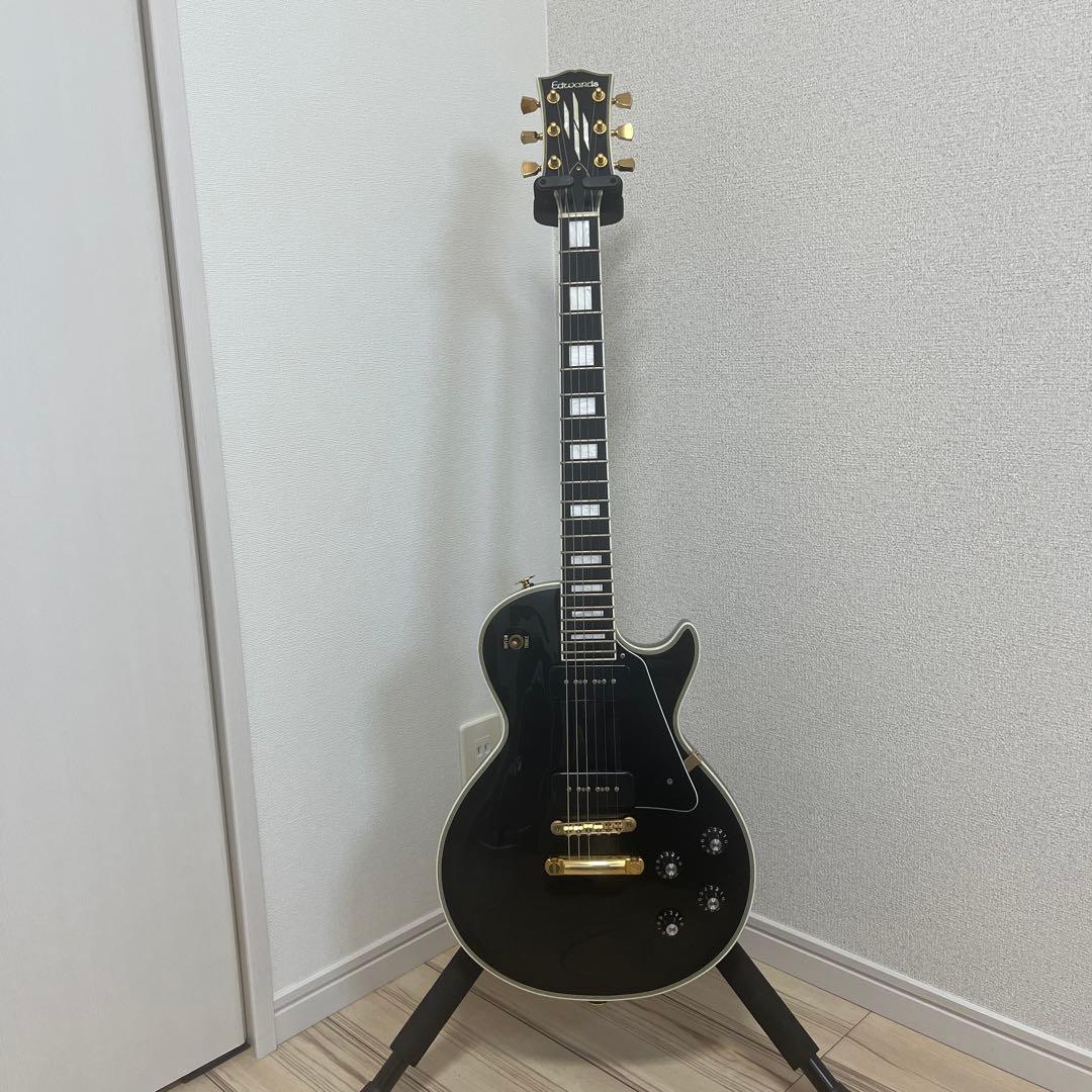 Edwards エレキギター ブラック レスポールタイプ 新品 EDWARDS(エドワーズ) ／ E-LP-CTM BK レスポールタイプ エレキ