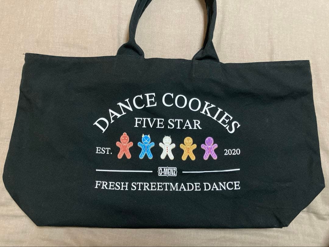 DANCE COOKIES トートバッグ ブラック　O-MENZ 推しごと現場トート フェイクレザー／BLACK OTS-P-BK2 | OZaKKa