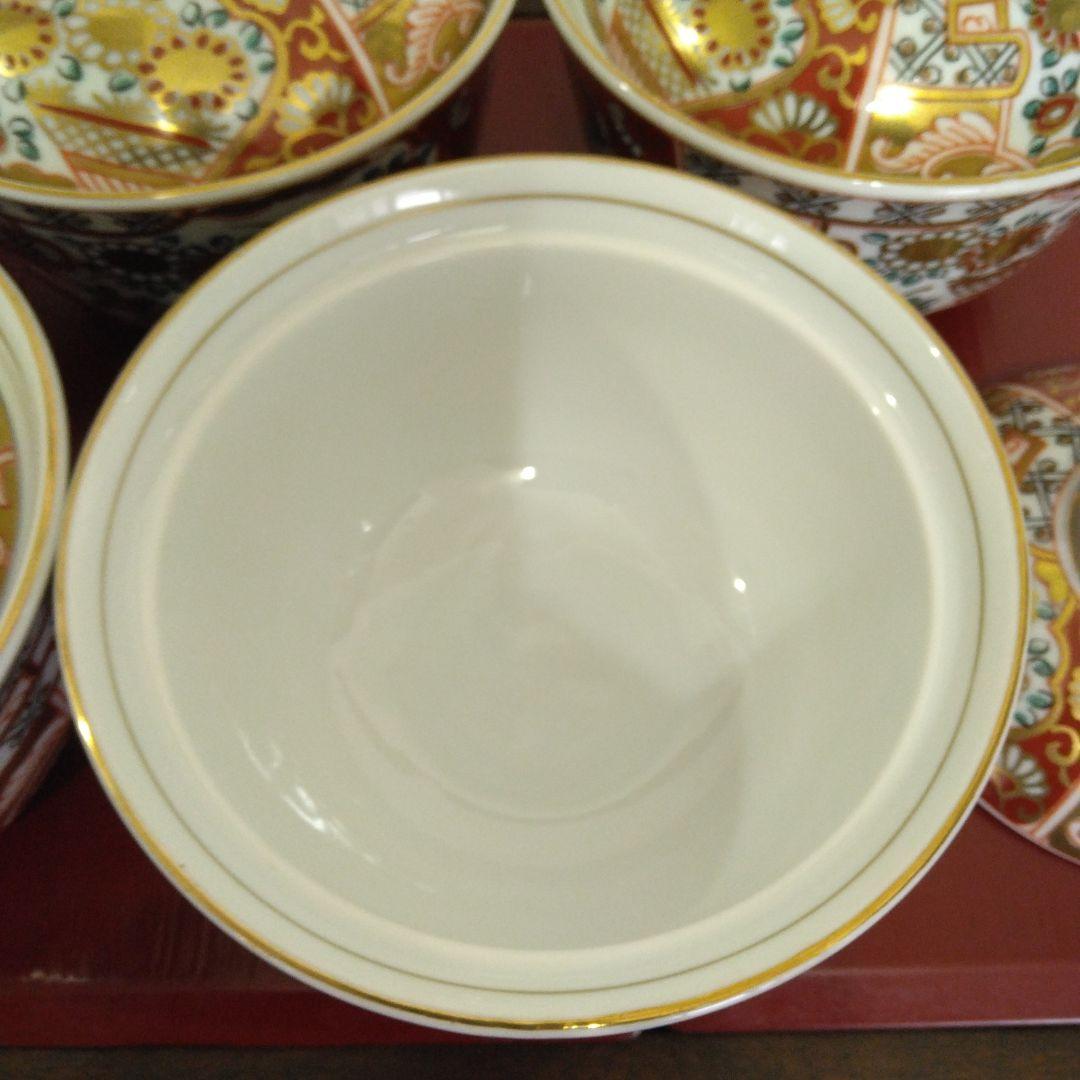 専用）有田焼 龍峰窯 味楽錦蓋物碗揃 金彩赤絵 5客 - メルカリ