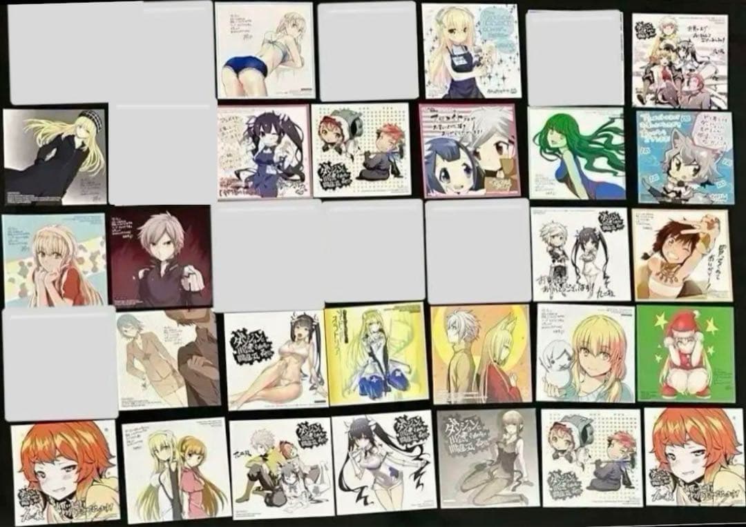 ダンジョンに出会いを求めるのは間違っているだろうか　特典　複製ミニ色紙　まとめ② Amazon.co.jp: ダンジョンに出会いを求めるのは間違っているだろうか