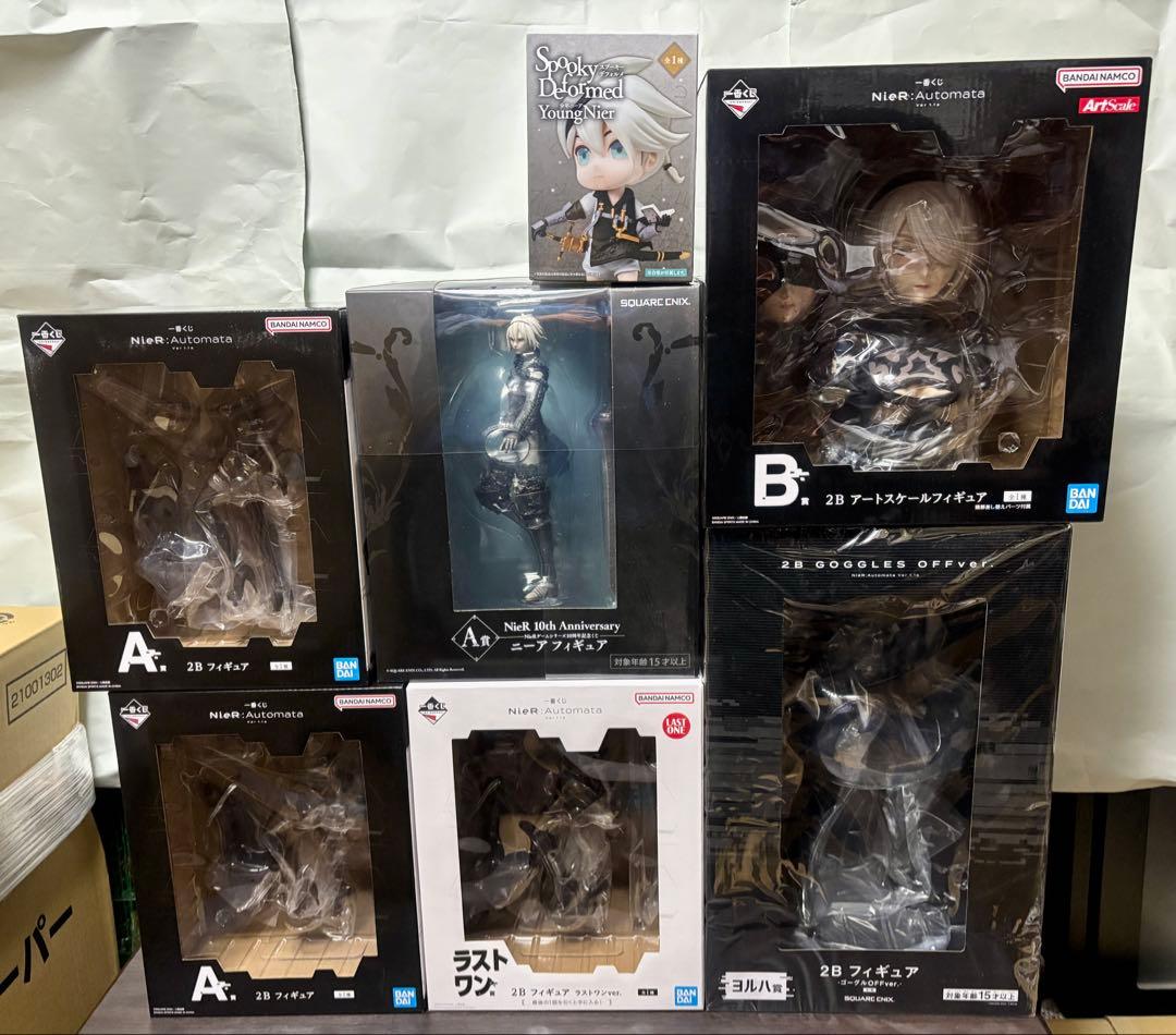 一番くじ ニーアオートマタ A賞 B賞 ラストワン賞 & ヨルハ賞 2B その他 NieR:Automata Ver1.1a」新作一番くじの全ラインナップ公開！2B、9S