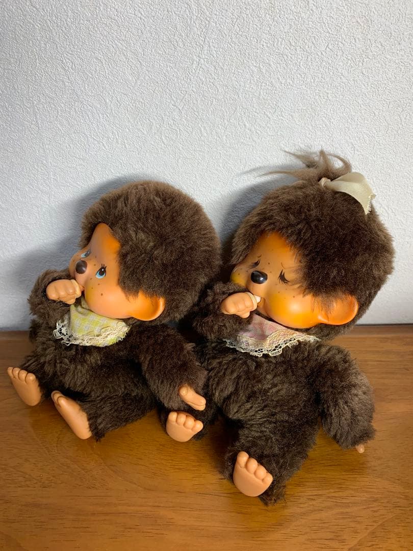 昭和レトロ 希少 ふた子のモンチッチ ブルーアイ 泣き顔 セキグチ